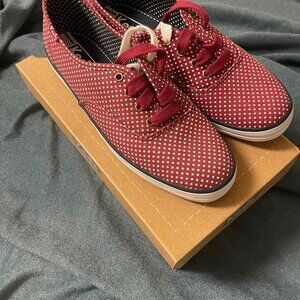 NIB Keds Beet Red microdot sneakers